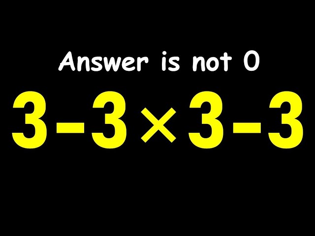 Try Solving This Tricky Math Expression!