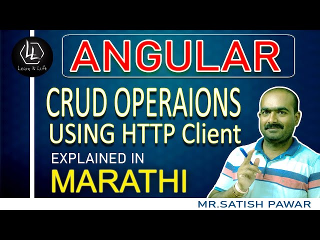 #angular Angular CRUD Operations with JSON Server | How To Use Http Client In Angular | In Marathi