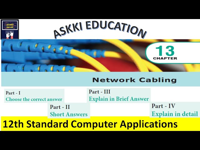 💥 12th Computer Applications Chapter 13 - Book back Questions & answers English Medium