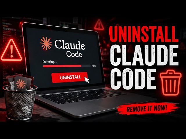 Remove Claude Code in Minutes ⚡ Full Uninstall Tutorial for Beginners