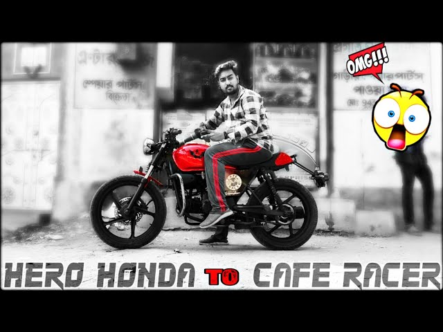 Hero Super Splendor modified into CAFE RACER | Cafe racer modification in lowest price |as vlogs dnk