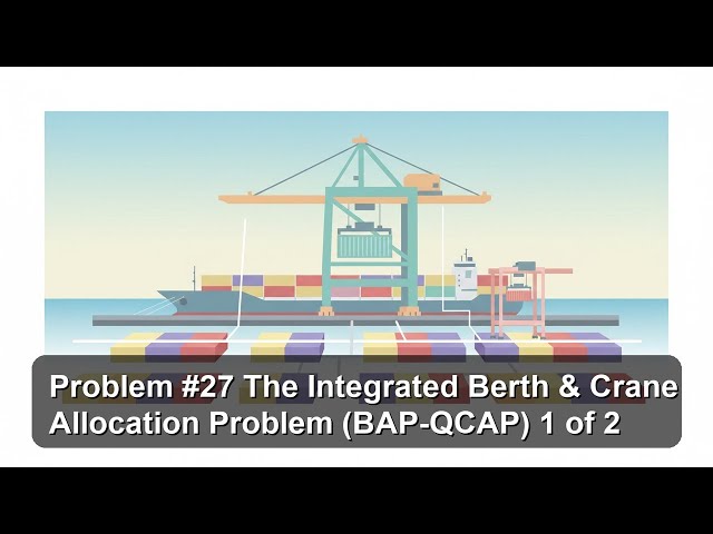 Problem #27 The Integrated Berth & Crane Allocation Problem (BAP-QCAP) 1 of 2