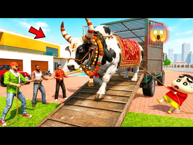 Jack & Franklin Bought a Giant Bull 💥 Brought It Home 🥰 Indian Theft Auto Simulator 🥳