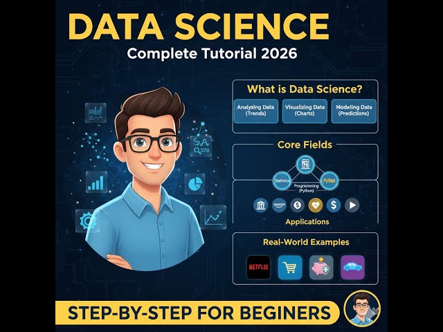 Data Science Complete Tutorial 2026 | Data Science in Different Fields | Beginner to Advanced Part 1