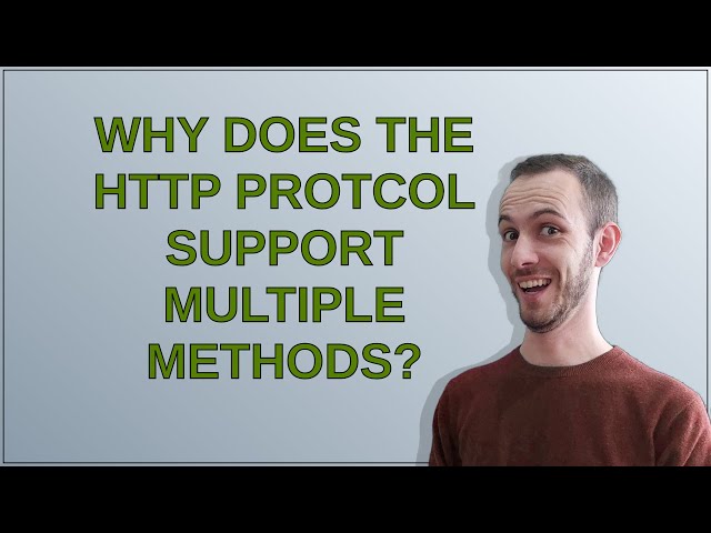 Softwareengineering: Why does the HTTP protcol support multiple methods?