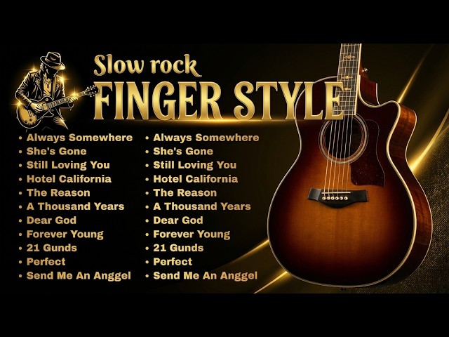 Legendary 70s–80s Slow Rock Fingerstyle | Soulful Emotional Guitar Journey | Relaxing Instrumental