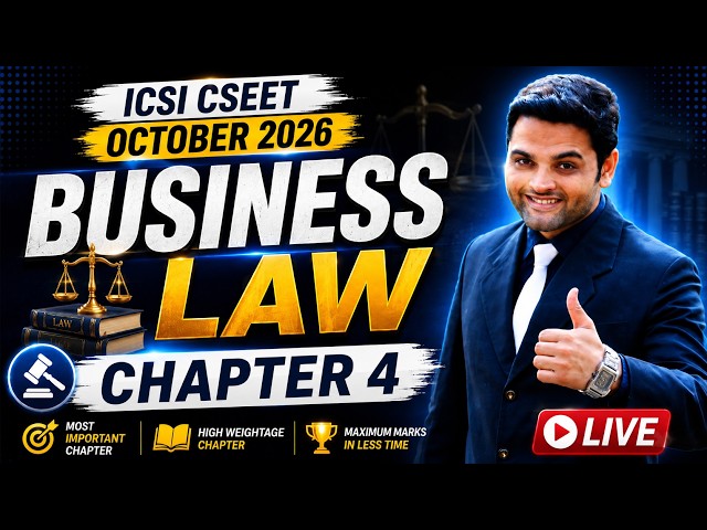 FREE CSEET Business Laws Classes | Chapter 9 Principle of Mgmt Master Marathon | CSEET October 2026
