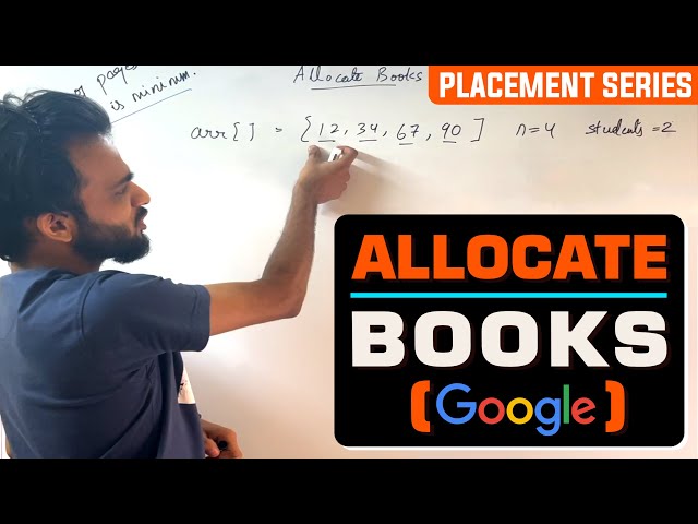 Binary Search | BS-18. Allocate Books or Book Allocation | Hard Binary Search