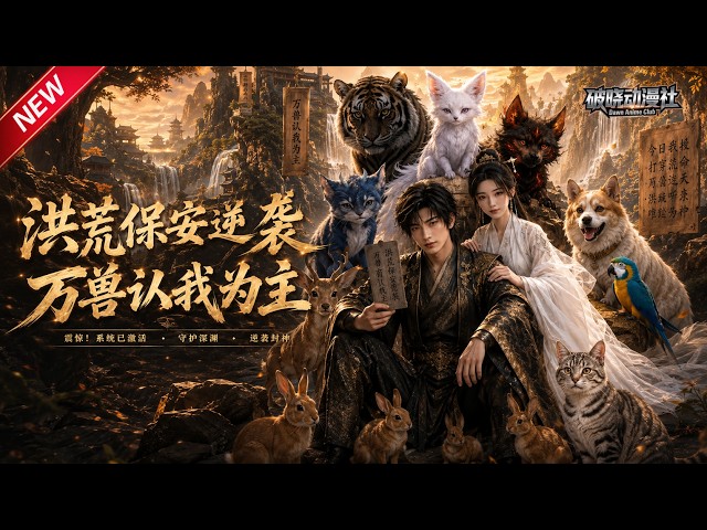 MULTISUB📢新番上线《洪荒保安逆袭，万兽认我为主》#最新漫剧 #漫剧合集 #一口气看完 #动漫 #anime #AI漫剧 #破晓动漫社