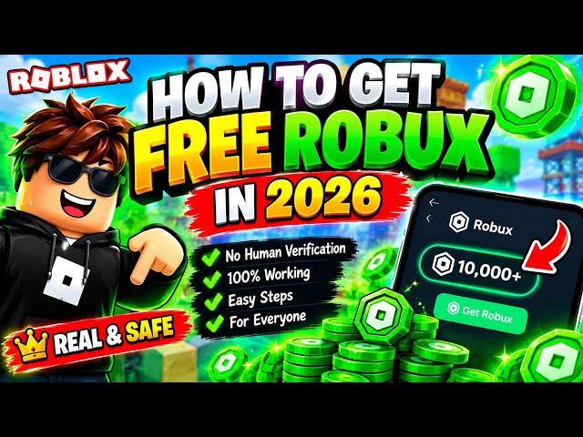 🔥 HOW TO GET FREE ROBUX IN 2026! 😱 (Secret Method Before It Gets Patched!) #roblox #robux #free
