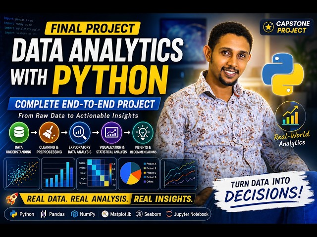 73. Data Analytics with Python Project | Complete End-to-End Data Analytics| Capstone Project Part 2