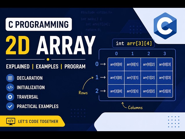 2D ARRAY IN C PROGRAMMING