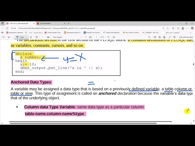 LAB3 Part1 PLSQL Structure, Functions, Stored Procedures, Triggers