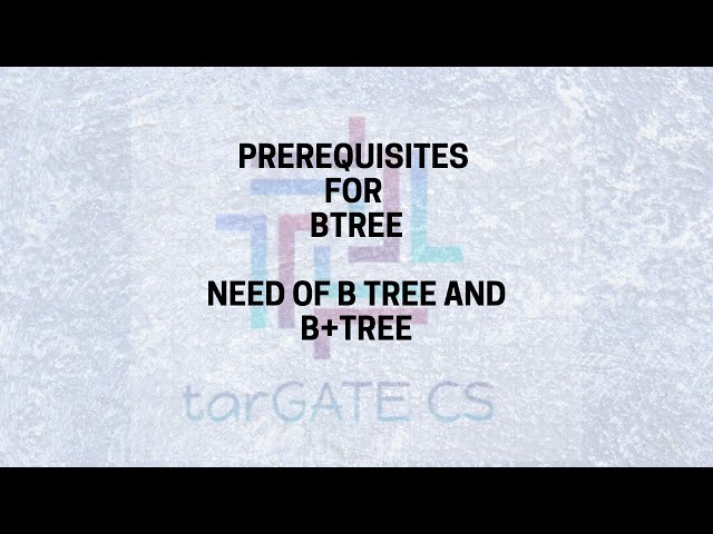 Pre-requisites for learning btrees | Indexing in dbms | hard disk structure | #tarGATE_CS
