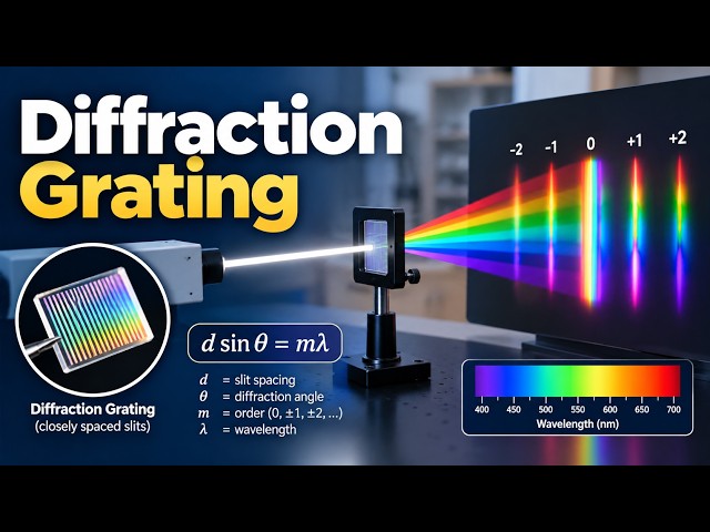 Diffraction Grating and How It Works - Undergraduate Lecture (15 Minutes)