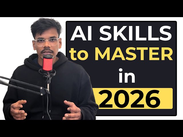 Top 3 AI Skills To Master in 2026🚀🤯