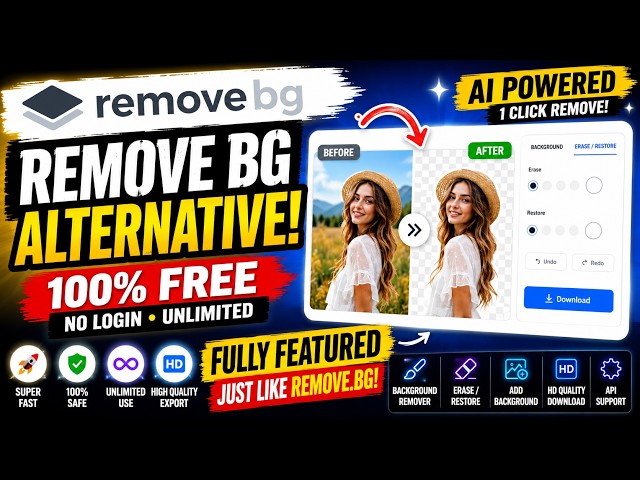 AI Background Remover Website with Source Code | Remove.bg Alternative (Free)