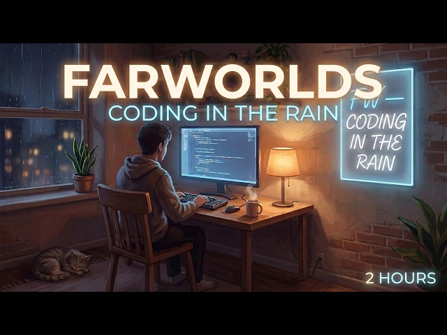 Coding Music in the Rain 2 Hours | Lofi Focus for Programmers | FarWorlds