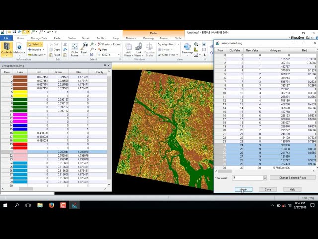 Unsupervised Classification in Erdas Imagine Software