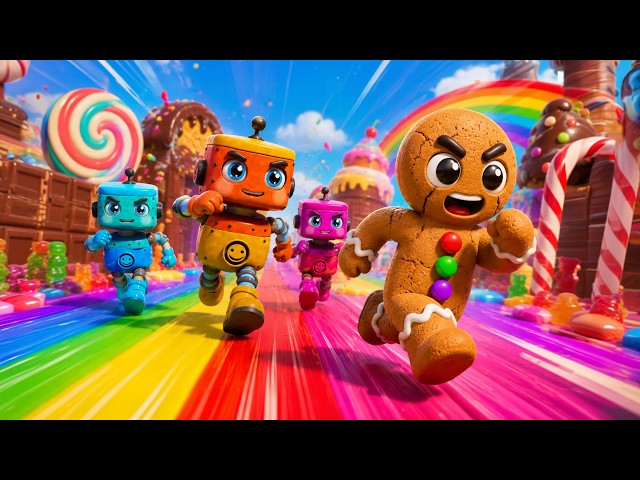 🍪 Run Run Run! Gingerbread Man Escapes Candy Land | Kids Adventure Song | Rusty's World