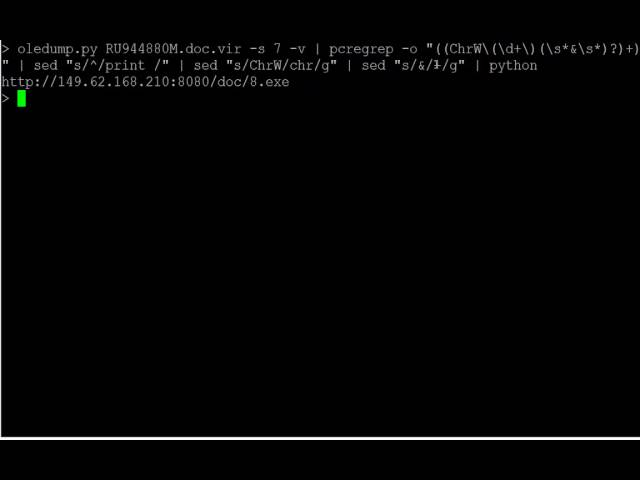 oledump With Plugins: Malicious Word Document Analysis