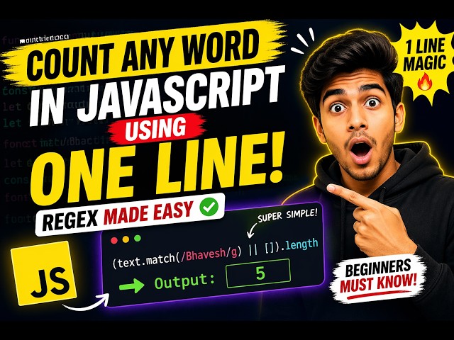 Stop Using Loops! Count Name Repetitions with JavaScript Regex#JavaScript#codingtricks#Regex#short