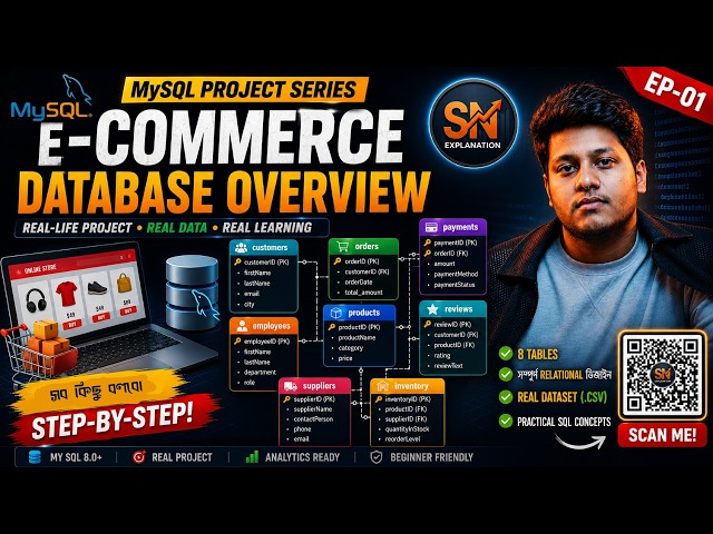 MySQL Real Project (Bangla) | Build an E-Commerce Database from Scratch | EP-01