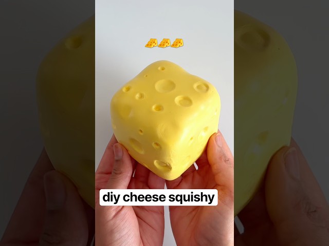 🧀 I Made the Viral Cheese Squishy #diy #squishy #papercrafts #fidget