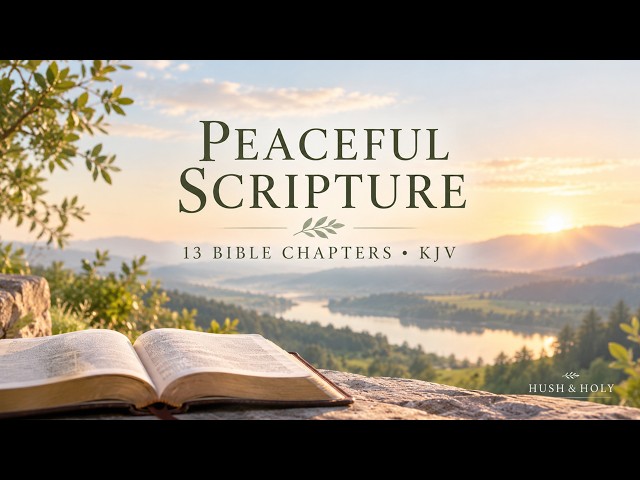 Peaceful Bible Reading for Rest & Quiet Time 🌿 | 13 Calming Scripture Chapters (KJV)