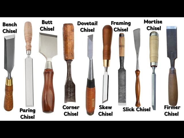 Every Type Of Chisel Explained in 8 Minutes. (Part 1)