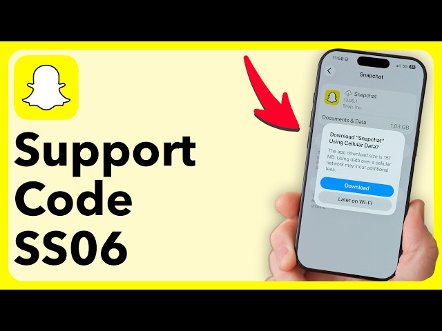 How to Fix Snapchat Support Code SS06