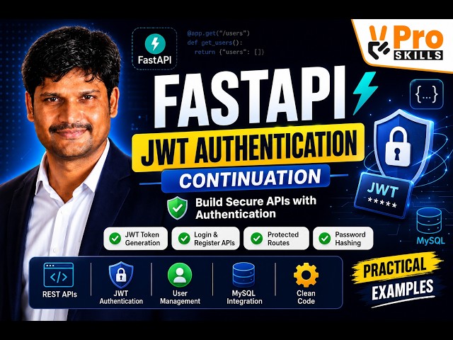FastAPI JWT Authentication (Continuation) | Secure APIs with JWT | Python Backend Tutorial