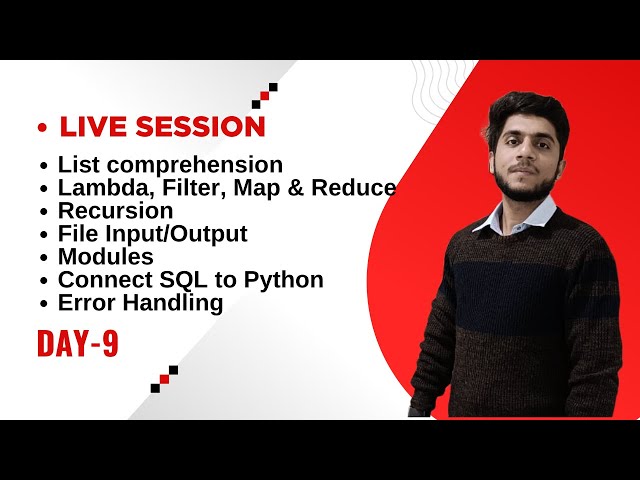 Day 9: List Compre., Lambda, Filter, Map & Reduce, Recursion, File I/O, Modules and Error Handling
