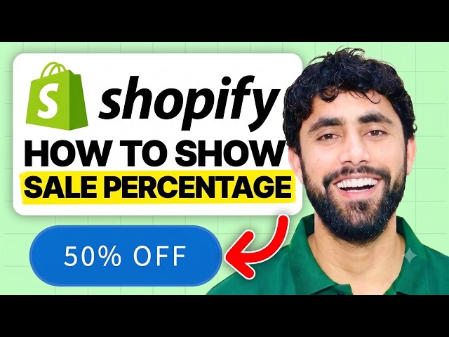 Changing Sale Button to Show Percentage Discount in Shopify Without an App