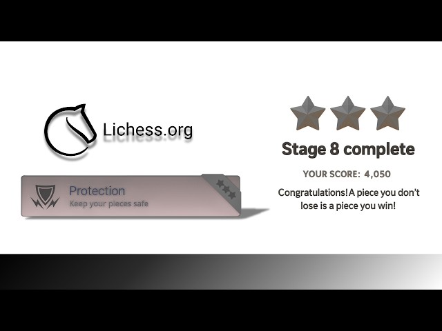 Keep Your Pieces Safe! - Lichess.org - Chess Basics: Stage 8 Walkthrough