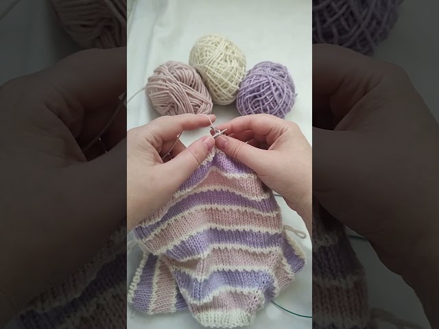 Easy and beautiful top-down seamless knitting baby sweater. Sori Baby Pullover Knitting Pattern