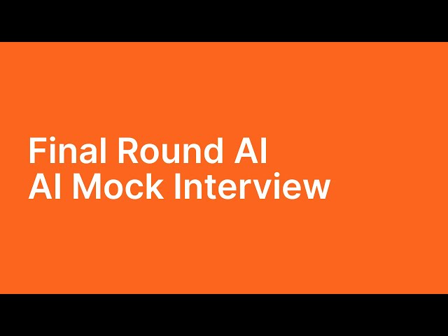 AI Mock Interview by Final Round AI