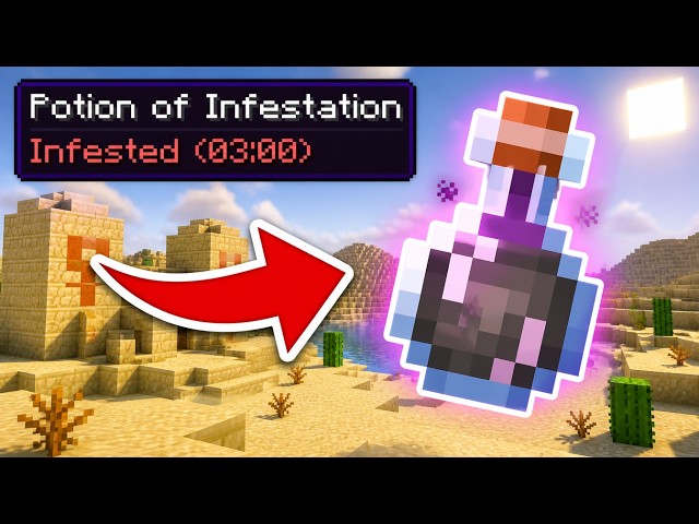 How To Make A Potion Of Infestation In Minecraft (EASY)