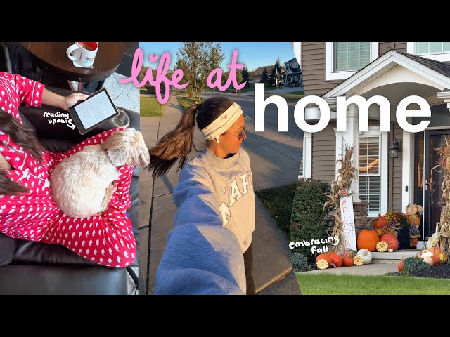 Days At Home ☕🧸🧺 reset after australia, healthy recipes, fall organization + reading update!