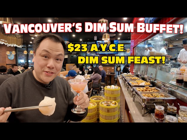 Vancouver's First $23 Unlimited Dim Sum Buffet! With Seafood Hot Pot and Grill!
