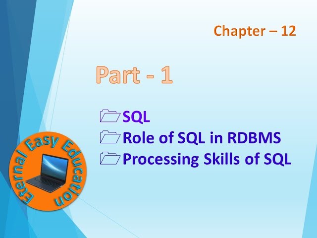 TN 12th computer science(chapter - 12) Structured Query Language (Part 1)