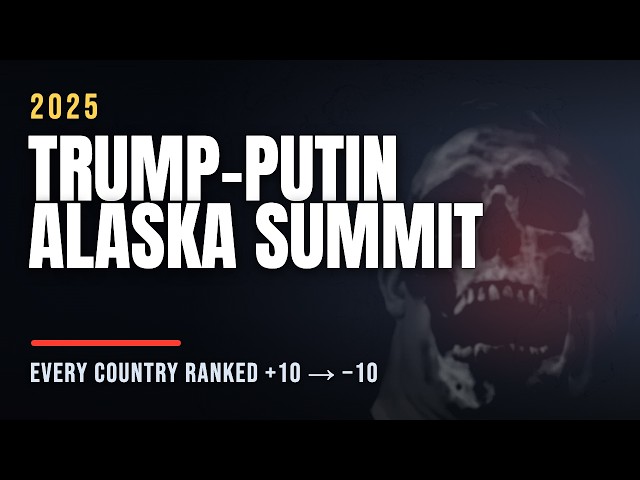 【Trump-Putin Alaska Summit】2025: Every Country Ranked +10 to -10 | Mr. Incredible Mapping