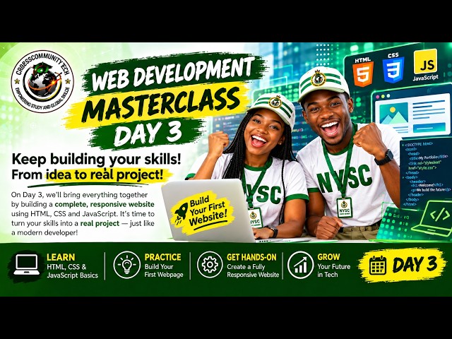 Web Development Day 3: Create a Responsive Website from Scratch