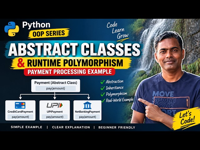 30. Python Abstract Classes Explained Simply | ABC & @abstractmethod