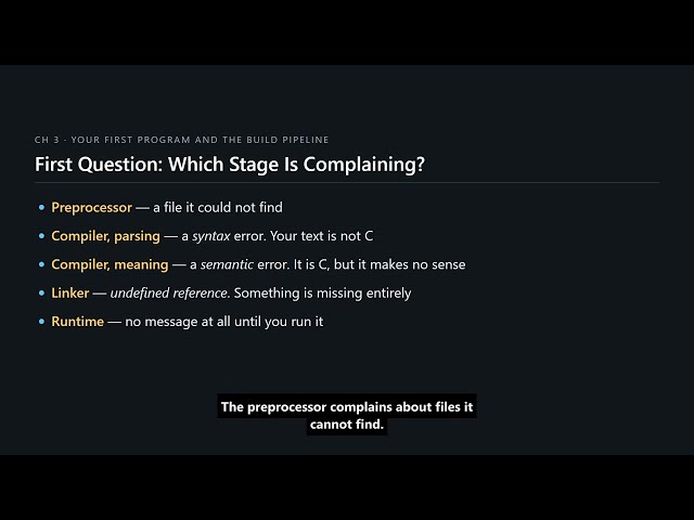 C Programming #21 — How to Read C Compiler Error Messages