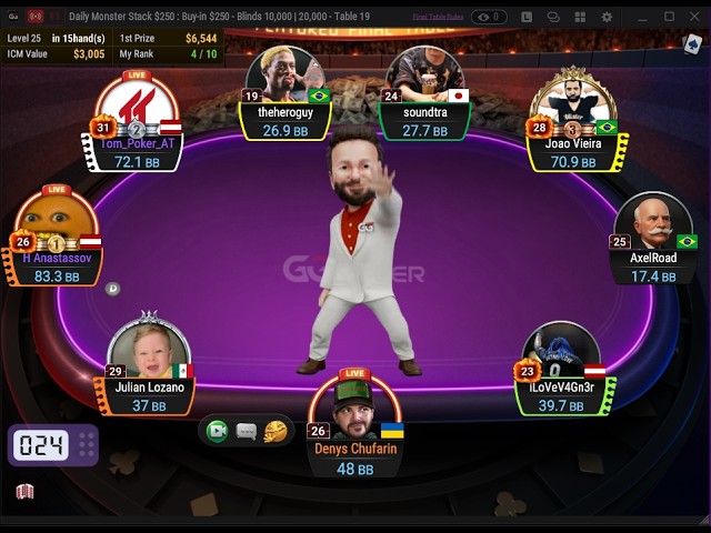 $250 Monster Stack Final Table
