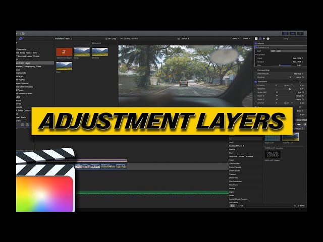 Adjustment Layers in FCPX - FCPX Tutorial - Q-Tips