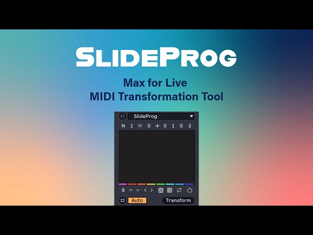 SlideProg MIDI Transformation Tool for Ableton Live