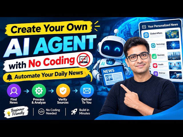 Build Your Own AI Agent with No Coding | Automate Daily Work | No-Code Automation Tutorial #aiagents