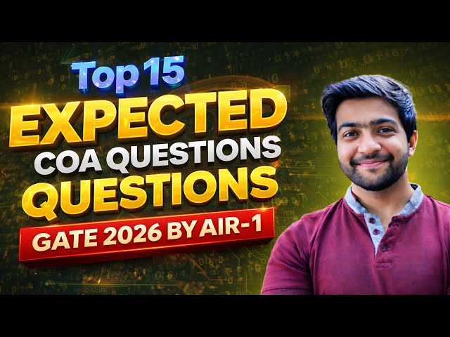 15 Expected Questions Of COA IN GATE 2026 | Gate Questions Leaked #gate2026  #gateexam
